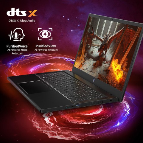 Acer Nitro V 15 ANV15-51-97EL Intel® Core™ i9 i9-13900H Computer portatile 39,6 cm (15.6") Full HD 32 GB DDR5-SDRAM 1,02 TB SSD NVIDIA GeForce RTX 4060 Wi-Fi 6 (802.11ax) Windows 11 Home Nero