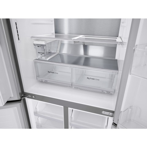 LG GML844PZAE Frigorifero Multidoor Slim, Classe E 506L, Wi-Fi, Drink dispenser, UVnano, Door Cooling, Inox