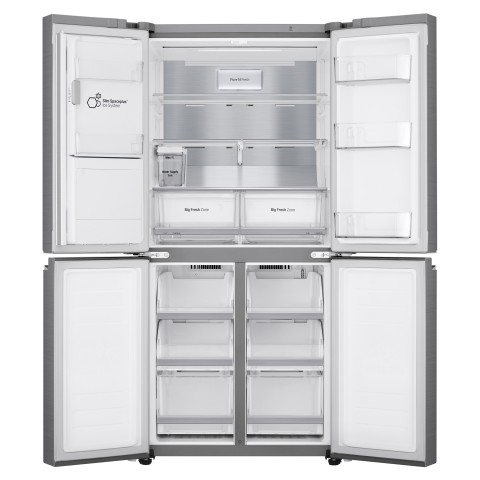 LG GML844PZAE Frigorifero Multidoor Slim, Classe E 506L, Wi-Fi, Drink dispenser, UVnano, Door Cooling, Inox