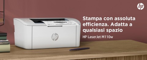 HP LaserJet Stampante M110w, Bianco e nero, Stampante per Piccoli uffici, Stampa, dimensioni compatte