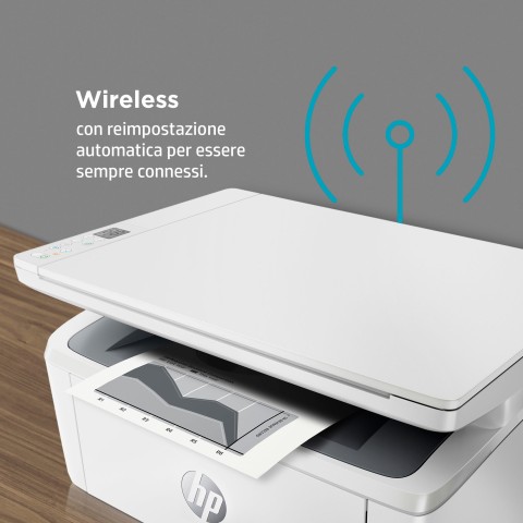 HP LaserJet Stampante multifunzione M140w, Bianco e nero, Stampante per Piccoli uffici, Stampa, copia, scansione, Scansione verso e-mail; scansione verso PDF; dimensioni compatte