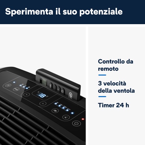 De’Longhi PAC EM93 Silent condizionatore portatile 63 dB Bianco