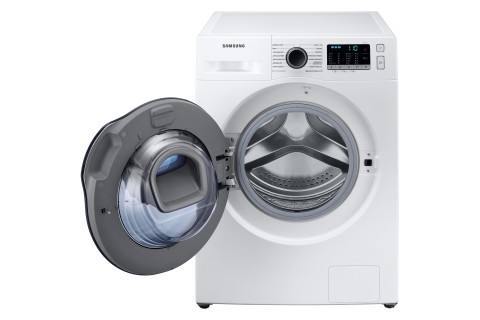 Samsung WD8NK52E0ZW/ET lavasciuga slim a caricamento frontale Addwash™ 8/5 kg Classe C/F 1200 giri/min, Porta blu + Panel Nero