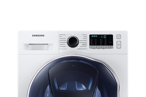 Samsung WD8NK52E0ZW/ET lavasciuga slim a caricamento frontale Addwash™ 8/5 kg Classe C/F 1200 giri/min, Porta blu + Panel Nero