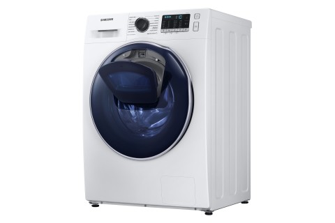 Samsung WD8NK52E0ZW/ET lavasciuga slim a caricamento frontale Addwash™ 8/5 kg Classe C/F 1200 giri/min, Porta blu + Panel Nero