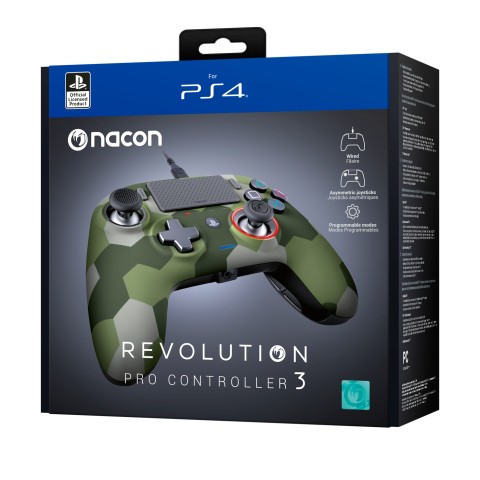 NACON Revolution Pro Controller 3 Mimetico USB 3.2 Gen 1 (3.1 Gen 1) Gamepad PC, PlayStation 4