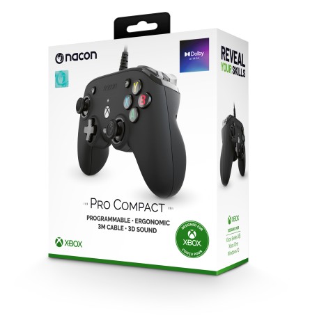 NACON Pro Compact Nero USB Gamepad Xbox One, Xbox Series S, Xbox Series X