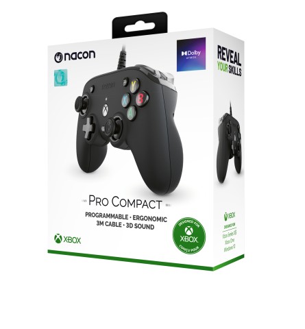 NACON Pro Compact Nero USB Gamepad Xbox One, Xbox Series S, Xbox Series X