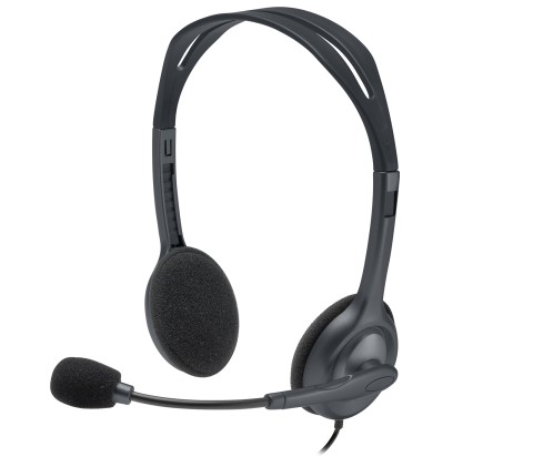 Logitech 981-000593 cuffia e auricolare Cablato A Padiglione Ufficio Grigio