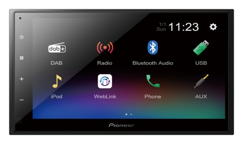 Pioneer DMH-A340DAB Nero 200 W Bluetooth