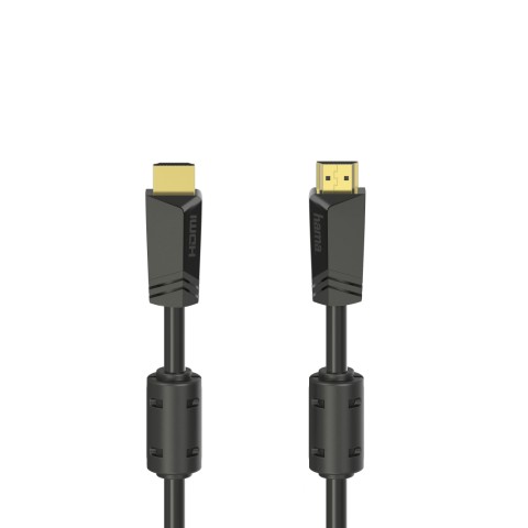 Hama Cavo HDMI Ultra HD 4K, High Speed with Ethernet, 10 metri, ferrite, connettori dorati