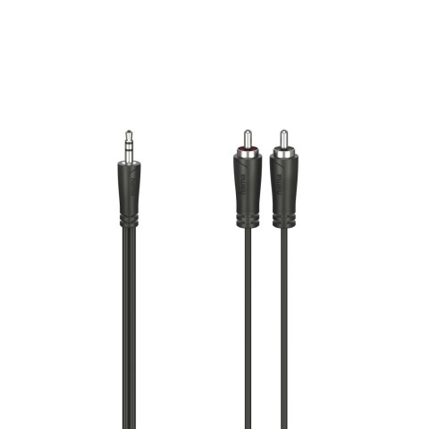 Hama Cavo 2 RCA M/Jack 3.5 mm M, 1,5 metri, nero