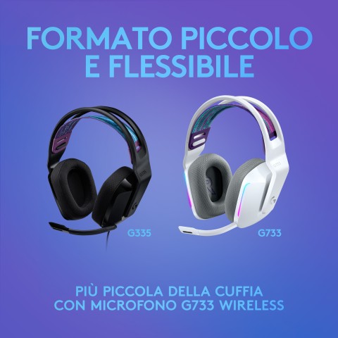 Logitech G G335 Auricolare Cablato A Padiglione Giocare Nero