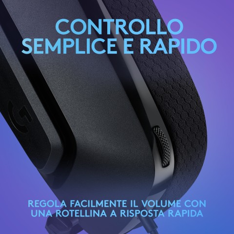 Logitech G G335 Auricolare Cablato A Padiglione Giocare Nero