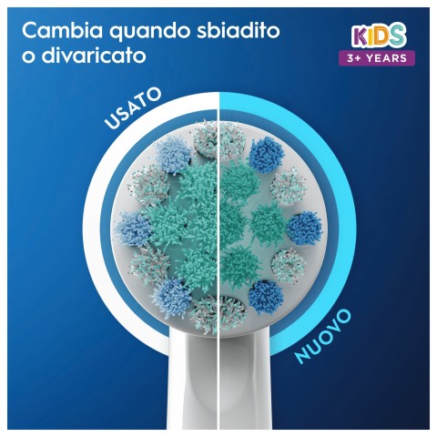 Oral-B Testina Di Ricambio per Spazzolino Kids Frozen. Confezione Da 3