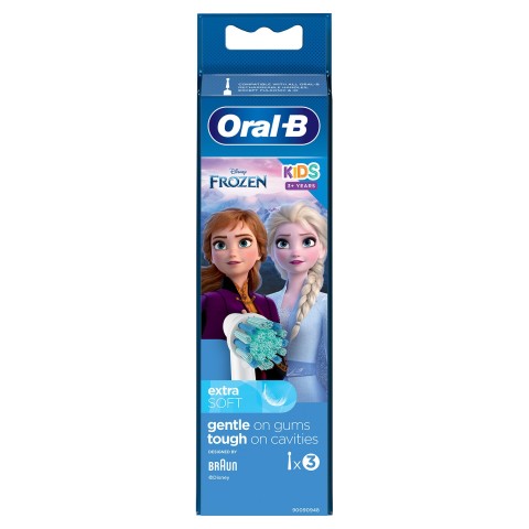 Oral-B Testina Di Ricambio per Spazzolino Kids Frozen. Confezione Da 3