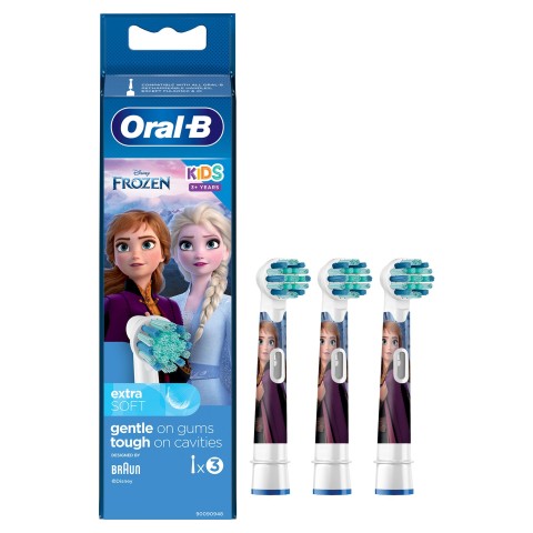 Oral-B Testina Di Ricambio per Spazzolino Kids Frozen. Confezione Da 3