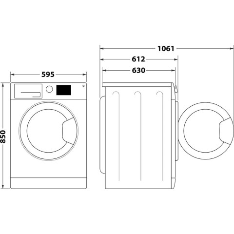 Indesit Innex Lavatrice a libera installazione BWE 91285X WS IT - BWE 91285X WS IT