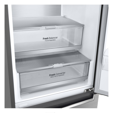 LG GBP62PZNCN Frigorifero combinato, Classe C, 384L, Fresh Converter, No frost, Inox