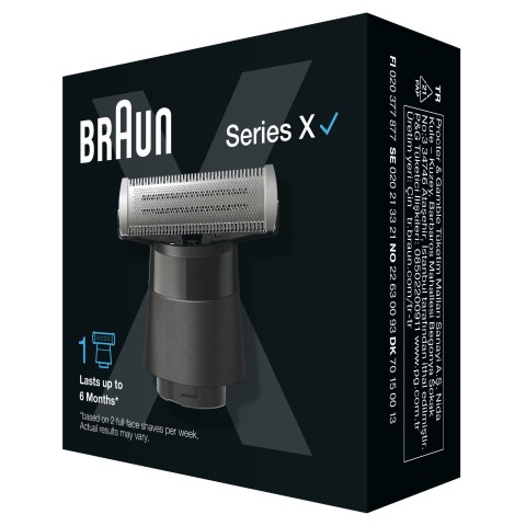 Braun Series X Lama Di Ricambio – Compatibile Con I Modelli Series X, Regolabarba Uomo E Rasoio Elettrico Per Barba, Una Lama Per Radere, Regolare E Definire Qualsiasi Stile, 1 Pezzo, XT10