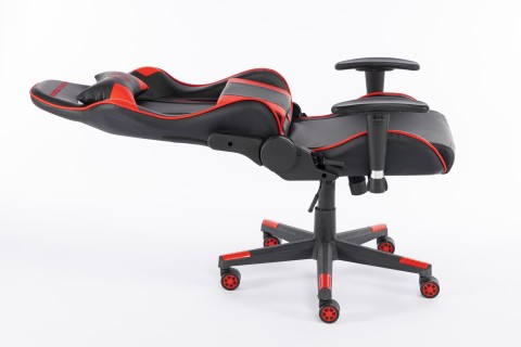 Momo Design MD-GC005A-KR sedia per videogioco Poltrona per gaming Seduta imbottita Nero, Rosso