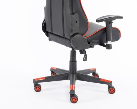 Momo Design MD-GC005A-KR sedia per videogioco Poltrona per gaming Seduta imbottita Nero, Rosso