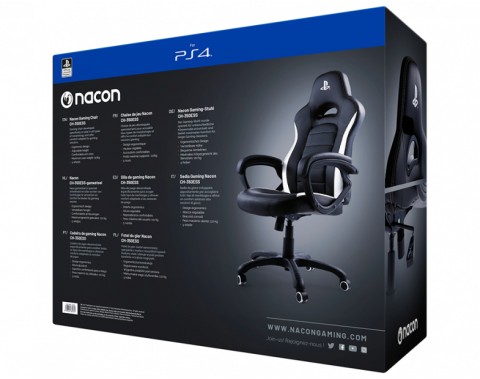 NACON CH-350ESS Sedia per gaming universale Seduta imbottita Nero, Bianco