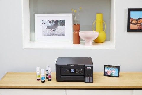 Epson EcoTank ET-2850 stampante multifunzione inkjet 3-in-1 A4, serbatoi ricaricabili alta capacità, 5 flaconi inclusi pari a 14000pag B/N 5200pag colore, Wi-FI Direct, USB