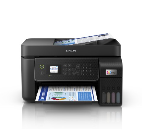 Epson EcoTank ET-4800 stampante multifunzione inkjet 4-in-1 A4, serbatoi ricaricabili alta capacità, 5 flaconi inclusi pari a 14000pag B/N 5200pag colore, Wi-FI Direct, USB