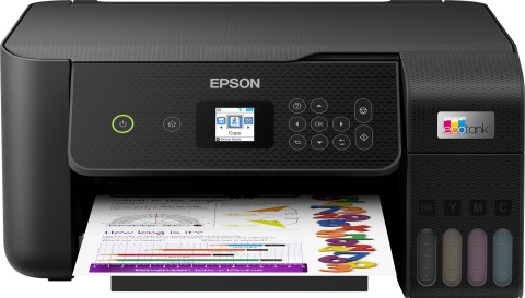 Epson EcoTank ET-2820 stampante multifunzione inkjet 3-in-1 A4, serbatoi ricaricabili alta capacità, 4 flaconi inclusi pari a 3600pag B/N 6500pag colore, Wi-FI Direct, USB