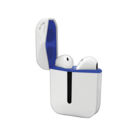 Techmade TM-H21T-BLU cuffia e auricolare Cuffie Wireless In-ear MUSICA Bluetooth Blu, Bianco