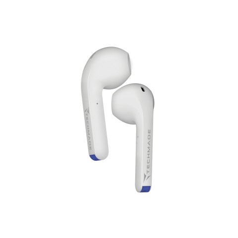 Techmade TM-H21T-BLU cuffia e auricolare Cuffie Wireless In-ear MUSICA Bluetooth Blu, Bianco