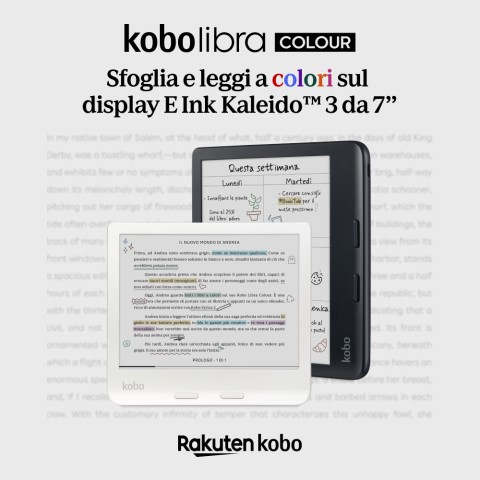 Rakuten Kobo Libra Colour lettore e-book Touch screen 32 GB Wi-Fi Bianco