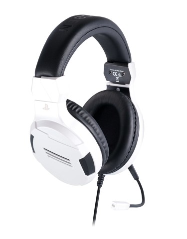 BIG BEN PS4OFHEADSETV3WHITE cuffia e auricolare Cablato A Padiglione Giocare Nero, Bianco