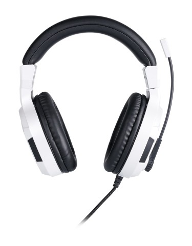 BIG BEN PS4OFHEADSETV3WHITE cuffia e auricolare Cablato A Padiglione Giocare Nero, Bianco