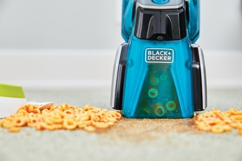 Black & Decker spillbuster aspirapolvere senza filo Nero, Blu Senza sacchetto