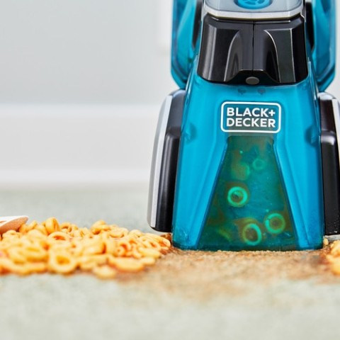 Black & Decker spillbuster aspirapolvere senza filo Nero, Blu Senza sacchetto