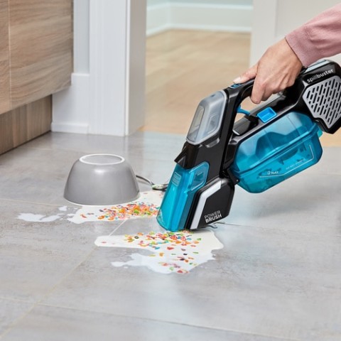 Black & Decker spillbuster aspirapolvere senza filo Nero, Blu Senza sacchetto