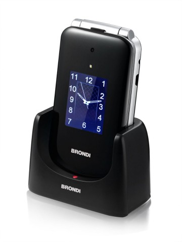 Brondi Amico Supervoice 7,11 cm (2.8") Nero Telefono per anziani