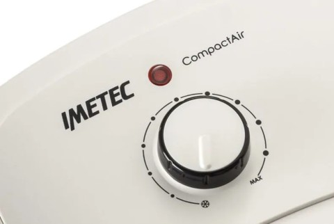 Imetec Compact Air, Termoventilatore piccolo e potente, Stufetta Elettrica, 2000 W, maniglia integrata, temperatura regolabile, funzione antigelo, dispositivo di protezione dai surriscaldamenti