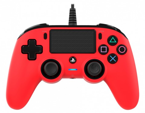 NACON PS4OFCPADRED periferica di gioco Rosso USB Gamepad Analogico/Digitale PC, PlayStation 4