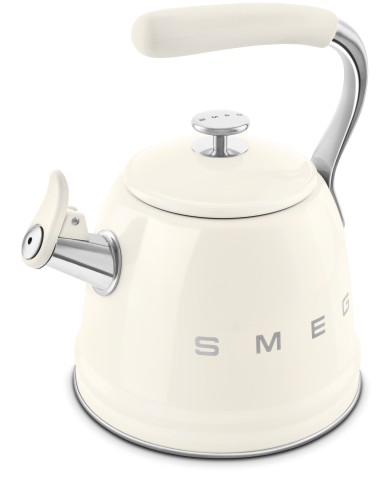 Smeg Bollitore con fischio 50's Style - Panna LUCIDO - WKF01CR