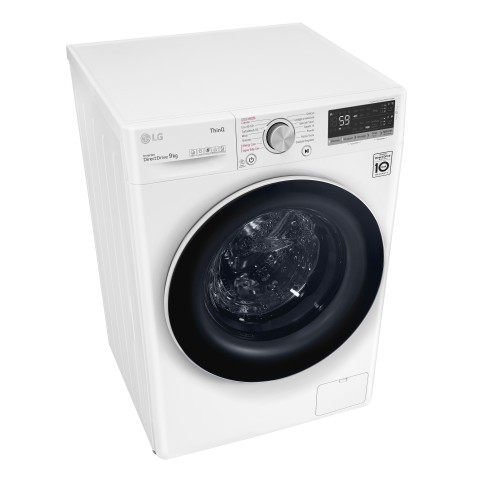 LG F4WV509S0EA Lavatrice 9kg AI DD, Classe B, 1400 giri, TurboWash, Autodosaggio