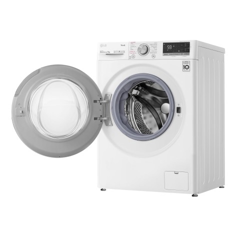 LG F4WV509S0EA Lavatrice 9kg AI DD, Classe B, 1400 giri, TurboWash, Autodosaggio