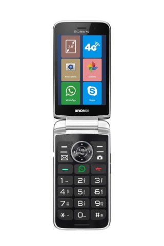 Brondi Boss 4G 8,89 cm (3.5") Bianco Telefono cellulare basico