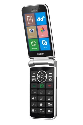 Brondi Boss 4G 8,89 cm (3.5") Nero Telefono cellulare basico