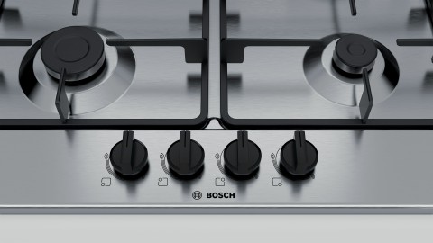 Bosch Serie 4 PGH6B5B60 Piano cottura a gas 60 cm Acciaio inox