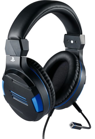 Bigben Interactive PS4OFHEADSETV3 cuffia e auricolare Cablato A Padiglione Giocare Nero, Blu