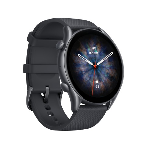 Amazfit GTR 3 Pro 3,68 cm (1.45") AMOLED 46 mm Digitale 480 x 480 Pixel Touch screen Nero Wi-Fi GPS (satellitare)