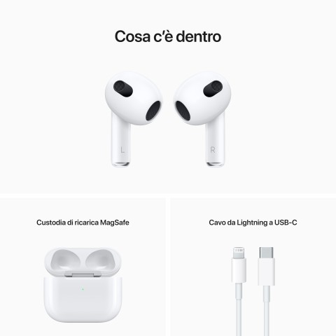 Apple AirPods (terza generazione) con custodia di ricarica MagSafe